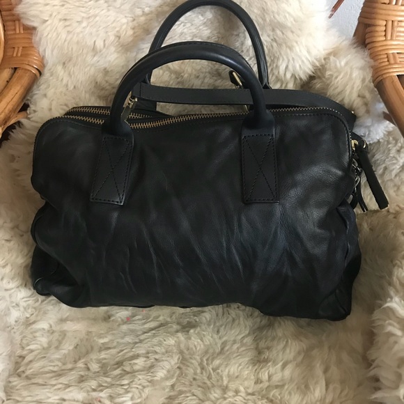 Handbags - Cotelac large black leather satchel